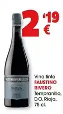TOP Cash & Carry Faustino rivero - vino tinto tempranillo, d.o. rioja oferta
