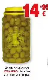 TOP Cash & Carry Josango - aceitunas gordal picantes oferta