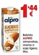 TOP Cash & Carry Alpro - bebida almendras, avena o soja ligera oferta