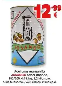 TOP Cash & Carry Josango - aceitunas manzanilla sabor anchoa oferta
