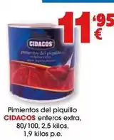 TOP Cash & Carry Cidacos - pimientos del piquillo enteros extra oferta
