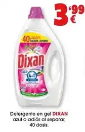 TOP Cash & Carry Dixan - detergente en gel azul o adios al separar oferta