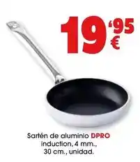 TOP Cash & Carry Dpro - sarten de aluminio induction, 4 mm., 30 cm., unidad oferta