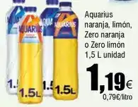 FROIZ Aquarius naranja, limon, zero naranja o zero limon oferta