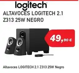 Microsshop Logitech - altavoces 2.1 z313 25w negro oferta