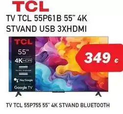 Microsshop Tcl - tv 55p61b 55 4k stvand usb 3xhdmi oferta