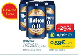 Cash Ecofamilia MAHOU Cerveza tostada oferta
