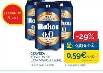 Cash Ecofamilia MAHOU Cerveza tostada oferta