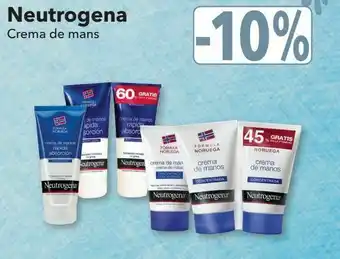 Clarel Neutrogena crema de manos oferta