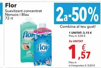 Clarel Flor suavizante concentrado nenuco y azul 72 lv oferta