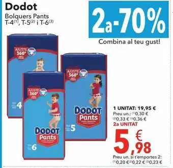 Clarel Dodot pañales pants t-4, t-5 y t-6 oferta