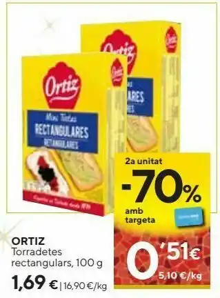 Caprabo Tostadora ortiz oferta