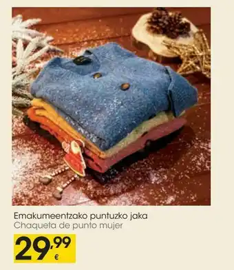Eroski Chaqueta de punto mujer oferta
