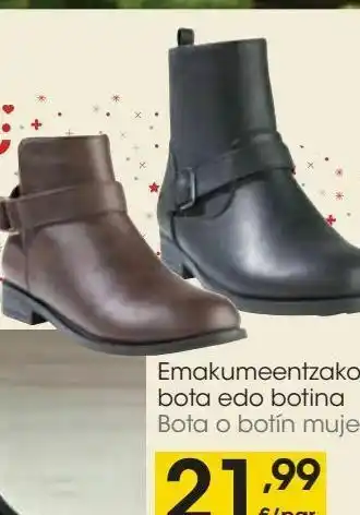 Eroski Bota o botín mujer oferta