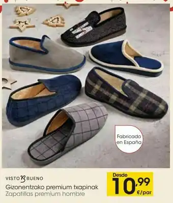 Eroski Vistobueno zapatillas premium hombre desde 10.99 €/par oferta
