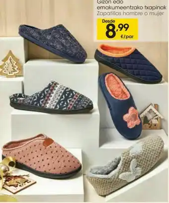 Zapatillas hombre o mujer desde 8.99 €/par