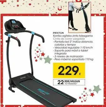 Eroski Prixton cinta de correr plegable oferta