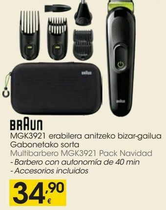 Eroski Braun multibarbero mgk3921 pack navidad oferta