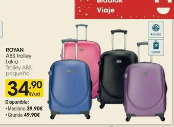 Eroski Royan trolley abs pequeño oferta
