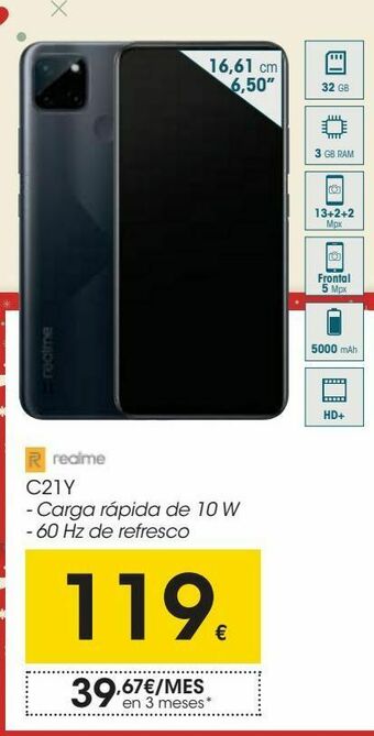 Eroski Realme c21y oferta