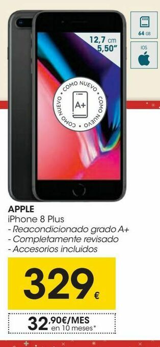 Eroski Apple iphone 8 plus oferta