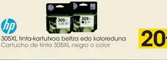 Eroski Hp cartucho de tinta 305xl negro ocolor oferta