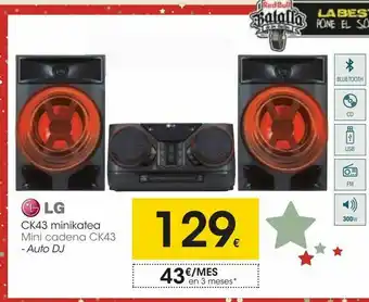 Eroski Lg mini cadena ck43 oferta
