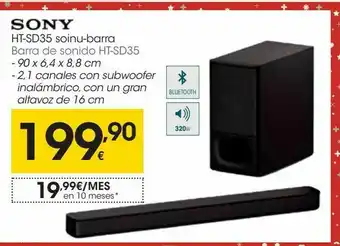 Eroski Sony barra de sonido ht-sd35 oferta