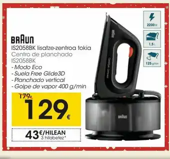 Eroski Braun centro de planchado is2058bk oferta