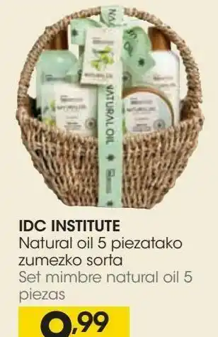 Eroski Idc institute set mimbre natural oil 5 piezas oferta