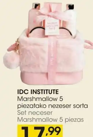 Eroski Idc institute set neceser marshmallow 5 piezas oferta