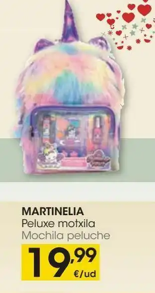 Eroski Martinelia mochila peluche oferta