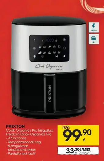 Eroski Prixton freidora cook organics pro oferta
