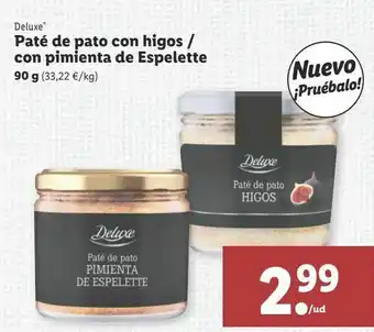Lidl Paté de pato deluxe oferta