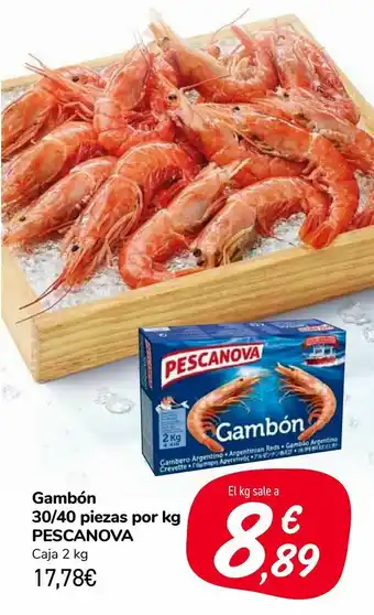 Carrefour Market Gambón 30/40 piezas por kg pescanova oferta