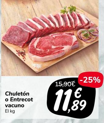Carrefour Market Chuletón o entrecot de vacuno oferta