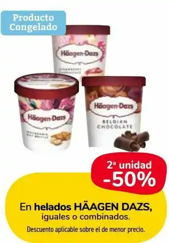 Carrefour Market En helados häagen dazs, iguales o combinados. oferta