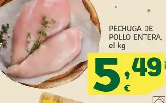 HiperDino Pechuga de pollo entera kg oferta