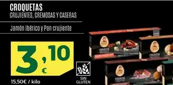 HiperDino Croquetas crujientes, cremosas y caseras- jamón ibérico y pan crujiente oferta