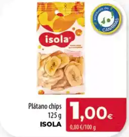 Spar Tenerife ISOLA Plátano chips oferta