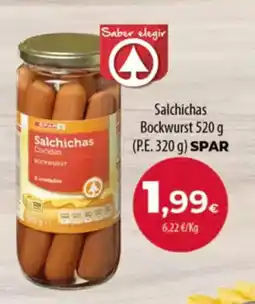 Spar Tenerife SPAR Salchichas Bockwurst oferta