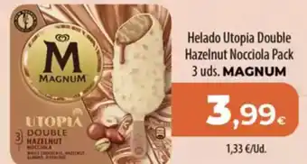 Spar Tenerife MAGNUM Helado Utopia Double Hazelnut Nocciola oferta