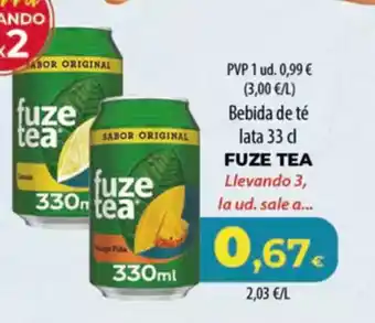 Spar Tenerife FUZE TEA Bebida de té oferta