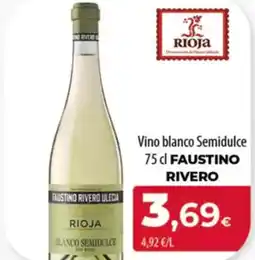 Spar Tenerife FAUSTINO RIVERO Vino blanco Semidulce oferta