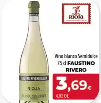 Spar Tenerife FAUSTINO RIVERO Vino blanco Semidulce oferta