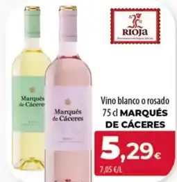 Spar Tenerife MARQUÉS DE CÁCERES Vino blanco o rosado oferta