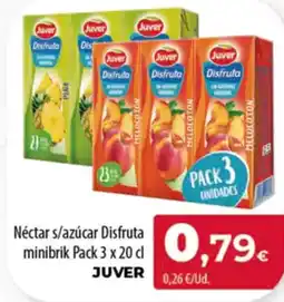Spar Tenerife JUVER Néctar s/azúcar Disfruta minibrik oferta