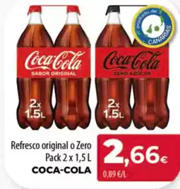 Spar Tenerife COCA-COLA Refresco original o Zero oferta