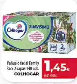 Spar Tenerife COLHOGAR Pañuelo facial Family Pack 2 capas 140 uds. oferta