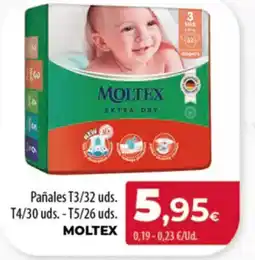Spar Tenerife MOLTEX Pañales T3/32 uds. T4/30 uds. -T5/26 uds. oferta